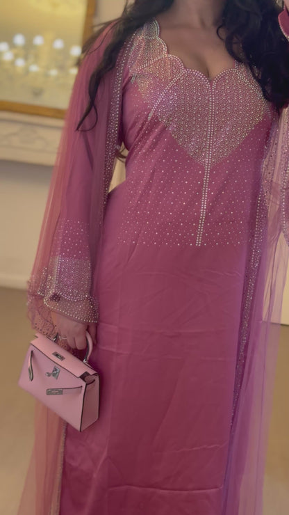 Mukhawar ajustable avec abaya assorti